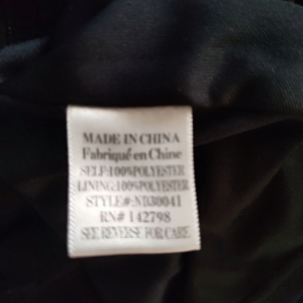 Black And White Fun! Prairie Smocked Front Tiered Lined Dress Size Medium - Picture 5 of 5
